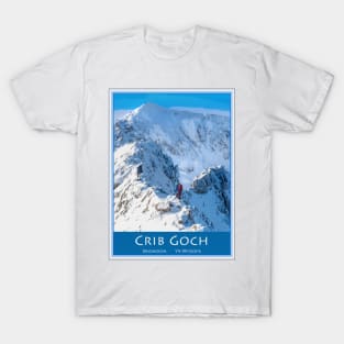 Crib Goch in Winter, Snowdon T-Shirt